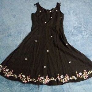 Dress barn sleeveless fit and flare dress